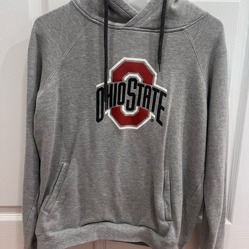 Gray Ohio State Hoodie